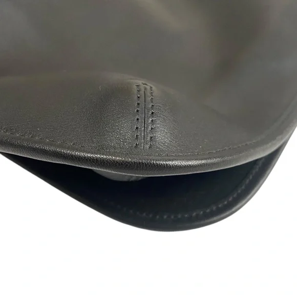 Vintage Coach Legacy Saddle Bag Black Slim Flap 9131 - Picture 6 of 15